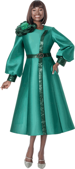 Terramina <br> (Fall 2026) <br> T7351 <br> <br> Emerald <br> 8 10 12 14 16 18 20 22 <br> 1 Piece Dress
