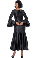 Terramina <br> (Fall 2026) <br> T7764-BL <br> <br> Black <br> 8 10 12 14 16 18 20 22 <br> 1 Piece Dress