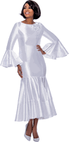 Terramina <br> (Fall 2026) <br> T7764-WH <br> <br> White <br> 8 10 12 14 16 18 20 22 <br> 1 Piece Dress