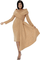 Terramina <br> (Spring 2026) <br> T7111-MO <br> <br> Mocha  <br>   Black <br> 8 10 12 14 16 18 20 22 <br> 1 Piece Dress Pearl Embellishment