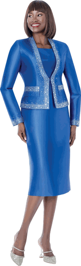 Terramina <br> (Fall 2026) <br> T7304-RO <br> <br> Royal <br> 8 10 12 14 16 18 20 22 <br> 2 Piece Dress & Jacket