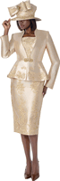 Terramina <br> (Fall 2026) <br> T7357 <br> <br> Champagne <br> 8 10 12 14 16 18 20 22 24 <br> 3 Piece Jacket, Cami & Skirt