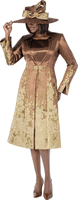 Terramina <br> (Fall 2026) <br> T7371 <br> <br> Brown <br> 8 10 12 14 16 18 20 22 24 <br> 2 Piece Duster Jacket & Dress