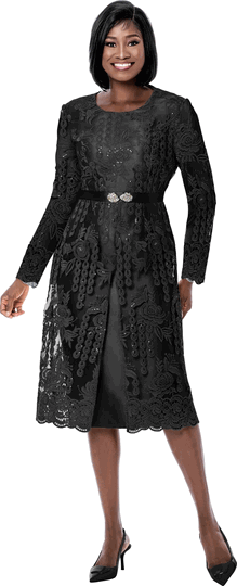 Terramina <br> (Fall 2026) <br> T7385-BL <br> <br> Black <br> 8 10 12 14 16 18 20 22 <br>  Dress