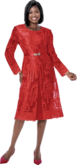 Terramina <br> (Fall 2026) <br> T7385-RE <br> <br> Red <br> 8 10 12 14 16 18 20 22 <br>  Dress