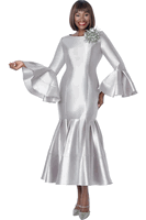 Terramina <br> (Fall 2026) <br> T7764-SI <br> <br> Silver <br> 8 10 12 14 16 18 20 22 <br> 1 Piece Dress