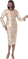 Terramina <br> (Fall 2026) <br> T7010 <br> <br> Mocha  <br>  Black <br> 8 10 12 14 16 18 20 22 24 <br> 3 Piece Jacket, Cami & Skirt