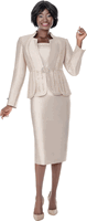 Terramina <br> (Fall 2026) <br> T7029-CH <br> <br> Champagne <br> 8 10 12 14 16 18 20 22 24 <br> 3 Piece Jacket, Cami  & Skirt