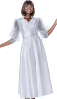 Terramina <br> (Fall 2026) <br> T7033-WH <br> <br> White  <br>   Black <br> 8 10 12 14 16 18 20 22 <br> 1 Piece Dress