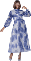 Terramina <br> (Fall 2026) <br> T7294-BL <br> <br> Blue  <br>  Green <br> 8 10 12 14 16 18 20 22 <br> 1 Piece Dress