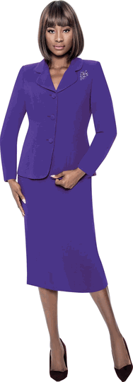 Terramina <br> (Fall 2026) <br> T9002 <br> <br> Purple <br> 8 10 12 14 16 18 20 22 24 <br> 2 Piece Jacket & Skirt