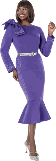 Terramina <br> (Fall 2026) <br> T7379 <br> <br> Purple <br> 8 10 12 14 16 18 20 <br> 1 Piece Dress
