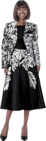 Terramina <br> (Fall 2026) <br> T7386 <br> <br> Black/White <br> 8 10 12 14 16 18 20 22 <br> 2 Piece Jacket & Dress