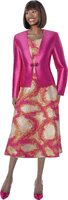 Terramina <br> (Fall 2026) <br> T7387 <br> <br> Fuchsia <br> 8 10 12 14 16 18 20 22 <br> 2 Piece Jacket & Dress