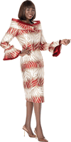 Terramina <br> (Fall 2026) <br> T7007 <br> <br> Burgundy <br> 8 10 12 14 16 18 20 22 <br> 1 Piece Dress
