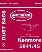 Kenmore Canister Bag No. 20-5041/45 Style H 3/PK