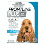 Frontline Plus for Dogs (22 to 44lbs) 10 to 20kg (6 Month Pack)
