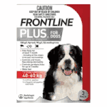 Frontline Plus for Dogs (88 to 132lbs) 40 to 60kg (3 Month Pack)