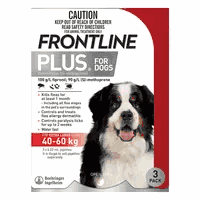 Frontline Plus for Dogs (88 to 132lbs) 40 to 60kg (6 Month Pack)