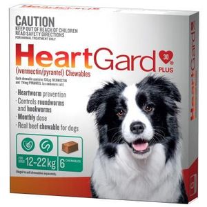 Heartgard Plus Medium Dog 26 - 48 lbs - 12 - 22 kg ( 6 Month Pack )