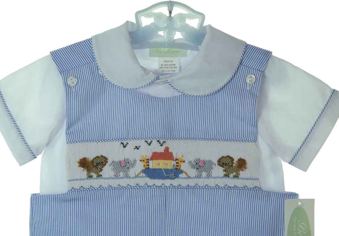 Tom Construction Smocked Short Set