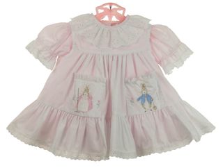 Daga - Feed The Rabbit Pinafore Dress Set - Cream