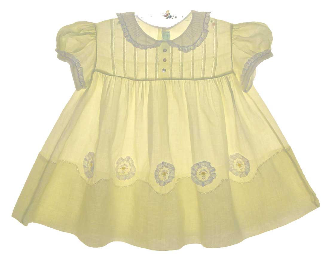 heirloom batiste dress,heirloom yellow dress,heirloom baby dresses