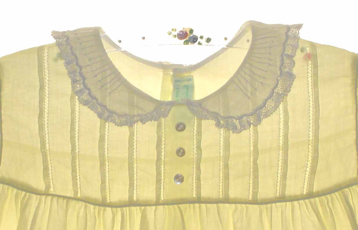 heirloom batiste dress,heirloom yellow dress,heirloom baby dresses