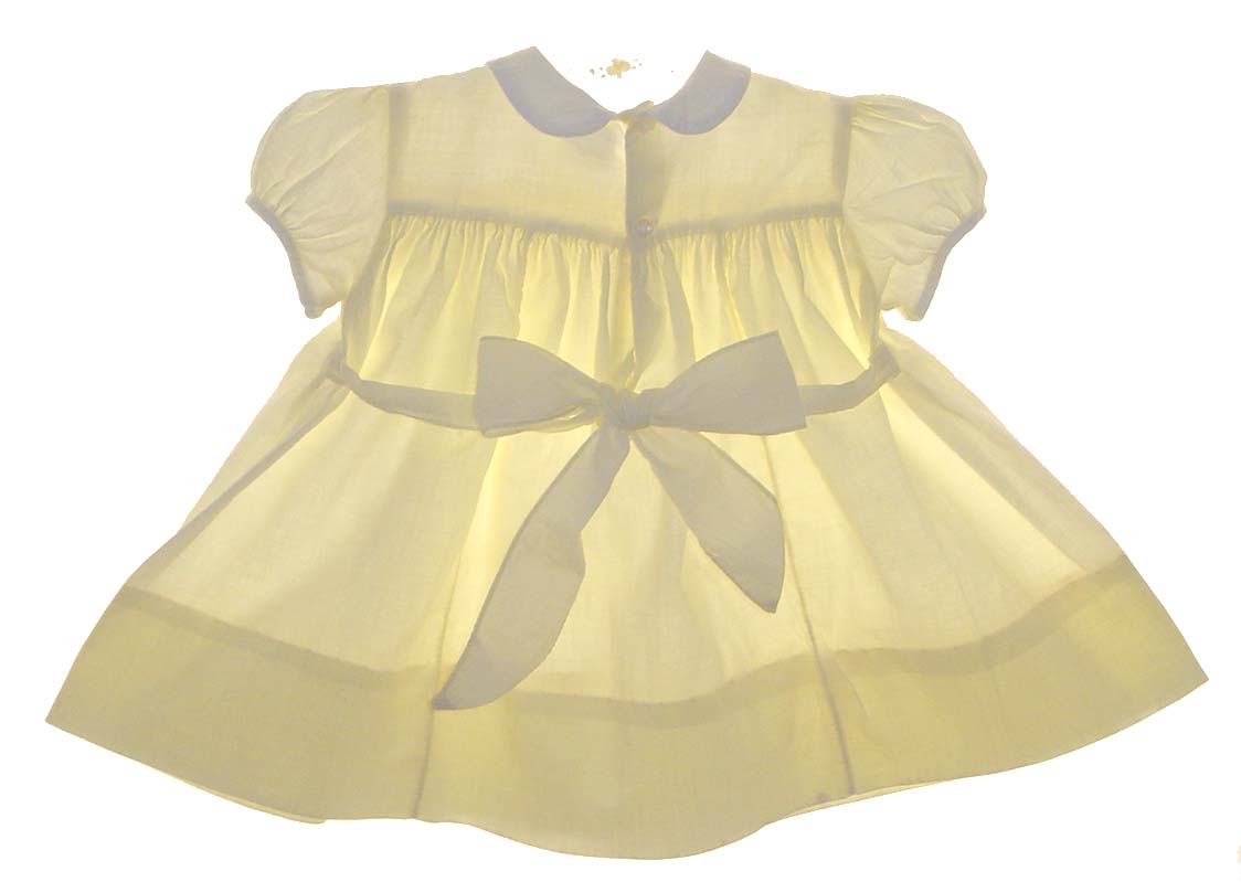 heirloom smocked dress,heirloom yellow dress,heirloom baby dresses