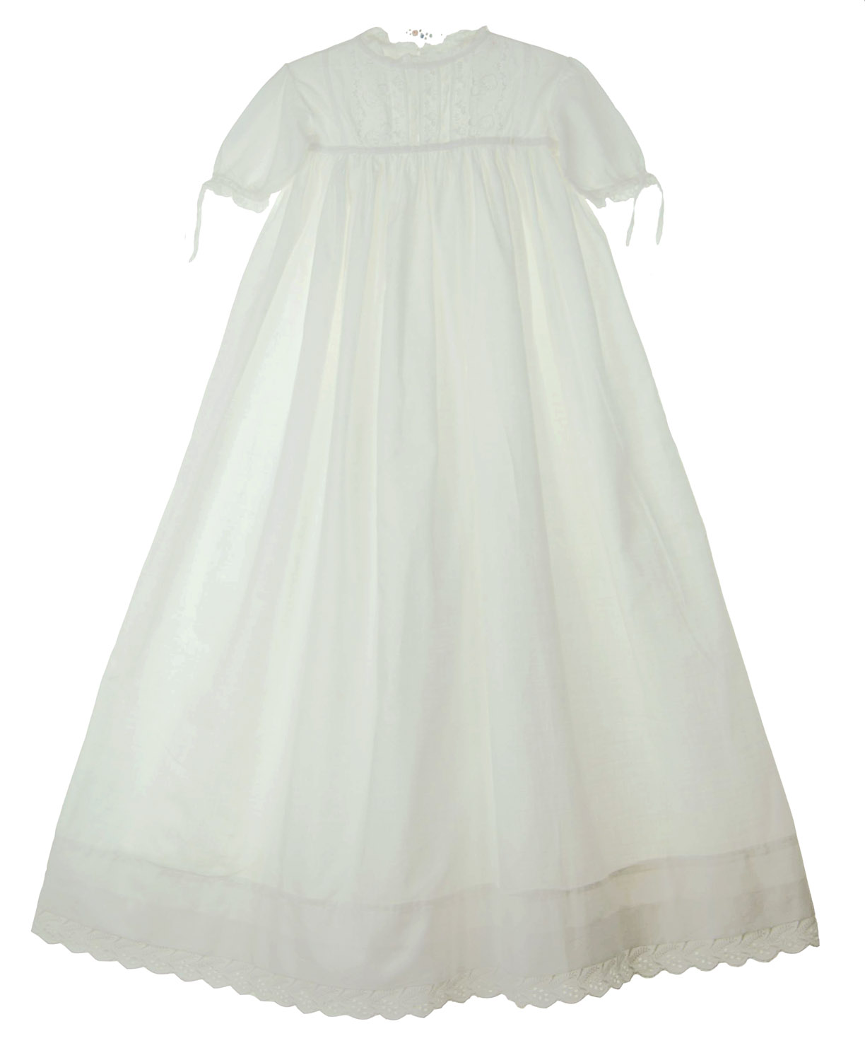 heirloom Edwardian christening gown with whitework embroidery,heirloom early 1900s christening