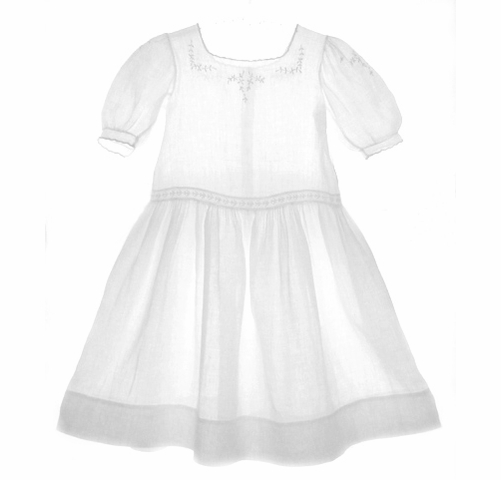Vintage and Heirloom Baby Clothing Heirloom Edwardian White Embroidered Lawn Girls Dress Vintage and Heirloom Baby Clothing Heirloom Edwardian White Embroidered Lawn Girls Dress