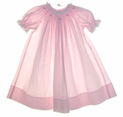 House of Hatten,House of Hattan,smocked baby dresses,smocked baby gown,bishop  smock,baby bishop dress,