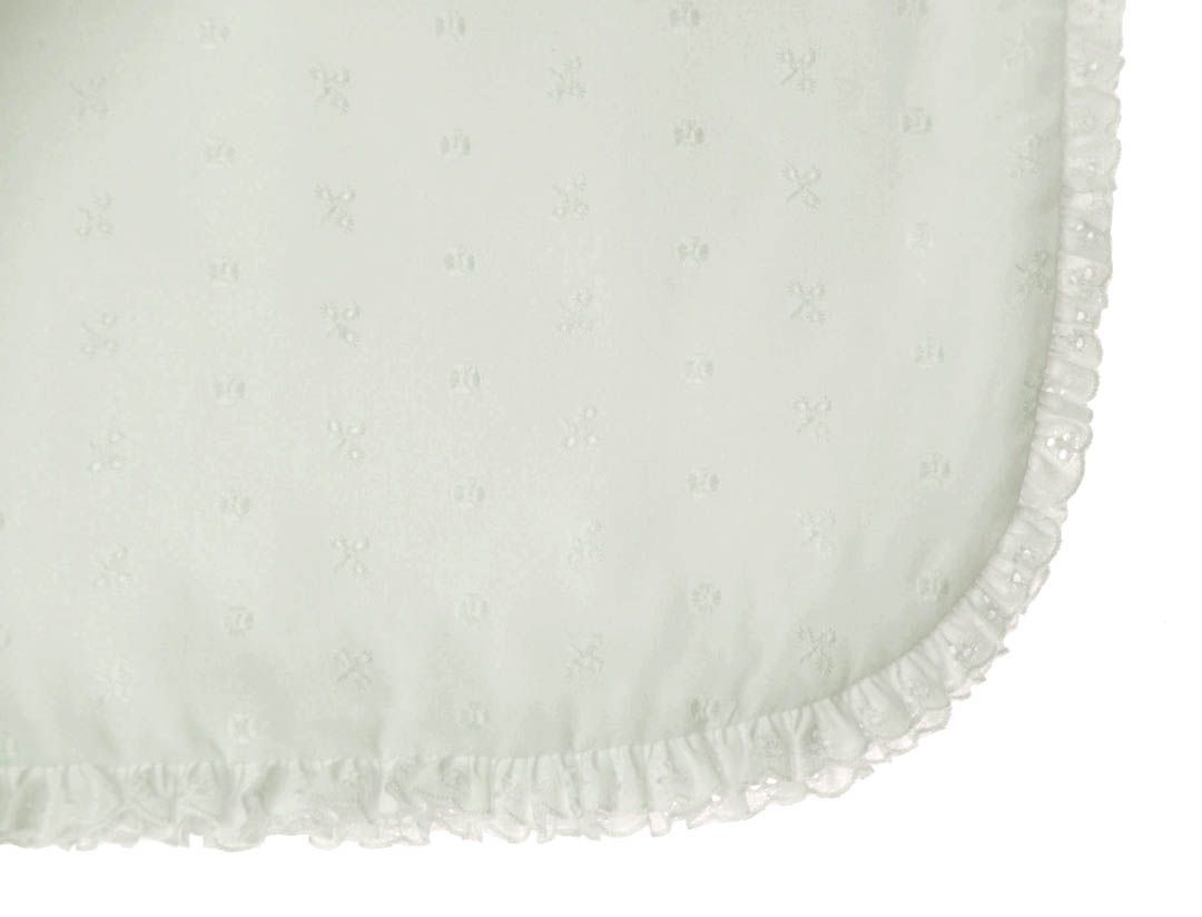 eyelet baby blanket,embroidered baby blanket,eyelet infant blanket