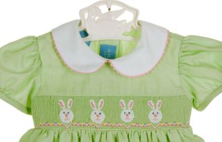 Anavini Baby / Toddler Boys Green Holiday Plaid Smocked Santa Sleigh Longall main image 0