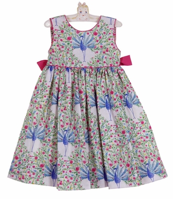 Anavini Baby / Toddler Girls Smocked Minnie Mouse Dress - Bishop - Pink main image 1