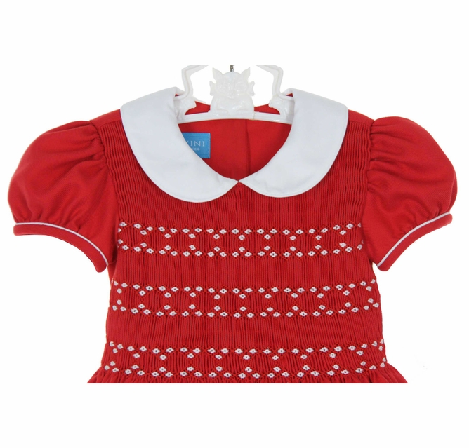 white christmas dresses Anavini Pink Batiste Girls Crosses Bishop Dress – The Gift Pod Boutique