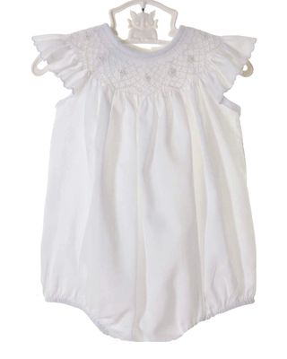 Anavini Couture Baby Girls Pink & Blue Fancy Bows Print Smocked Bubble main image 1