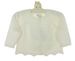 NEW Angel Dear Ivory Cotton Cardigan Sweater with Openwork Detail