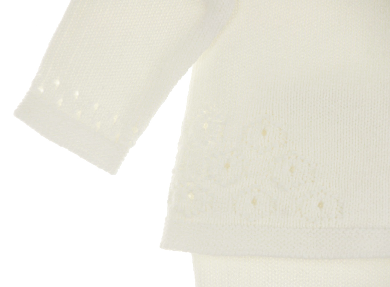 Angel Dear ivory baby sweater and leggings set,ivory newborn sweater