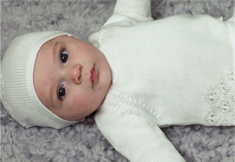 Angel Dear ivory baby sweater and leggings set,ivory newborn sweater