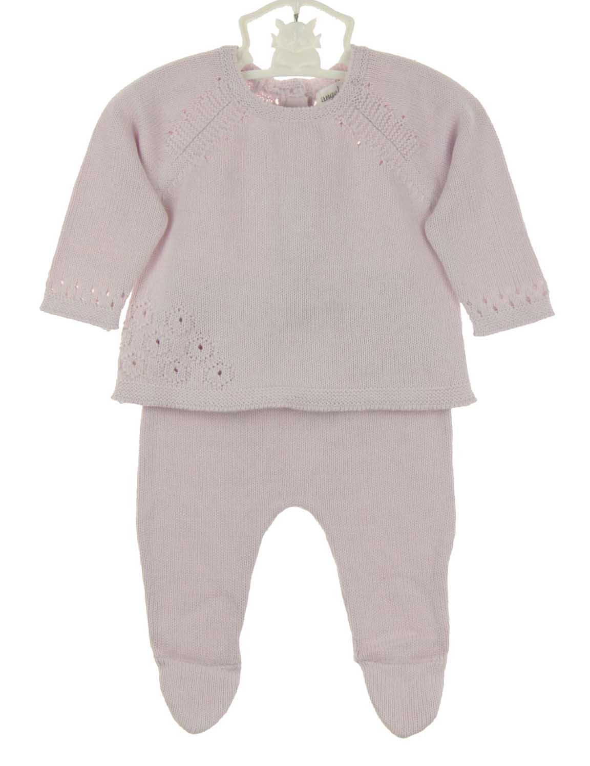 Angel Dear lavender baby sweater and leggings set,lavender newborn