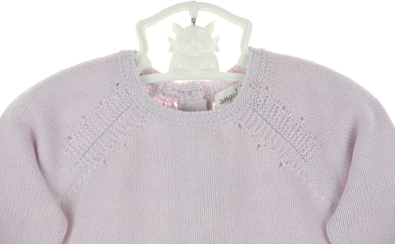 Angel Dear lavender baby sweater and leggings set,lavender newborn