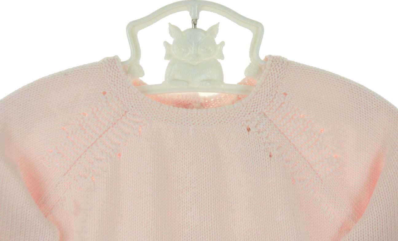 Angel Dear pink baby sweater and leggings set,pink newborn sweater and