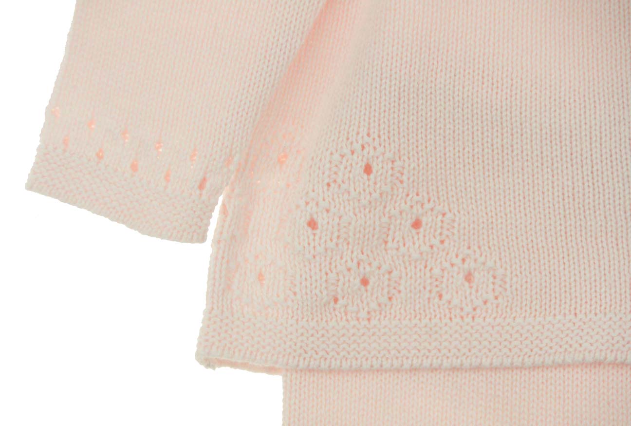 Angel Dear pink baby sweater and leggings set,pink newborn sweater and