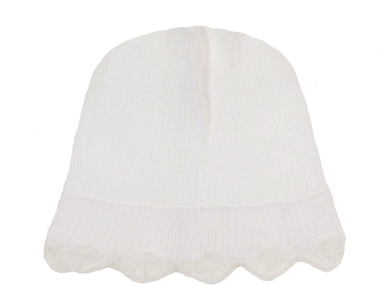 Baby's Trousseau white cotton knit gown with matching hat,baby boys