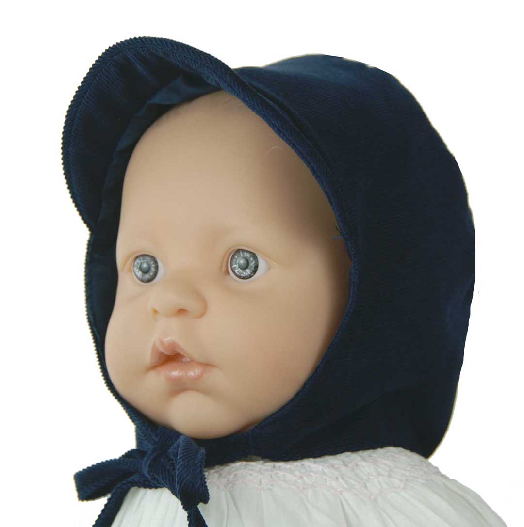 Bailey Boys baby hat,navy baby hat,navy toddler hat,navy corduroy baby