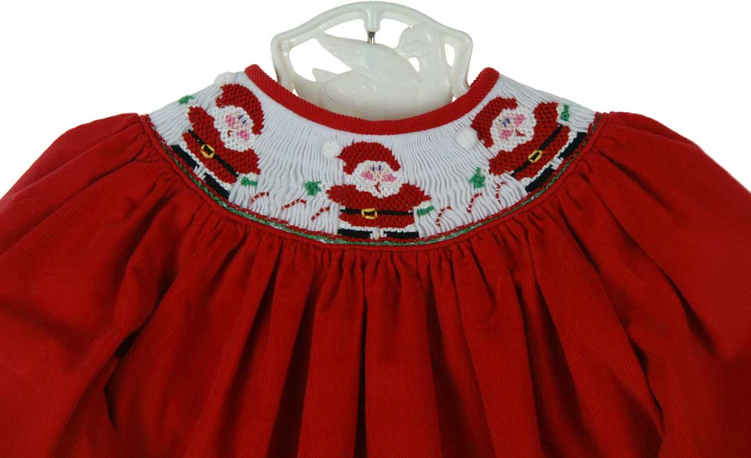 Bailey Boys red smocked dress,brother sister matching Christmas outfits