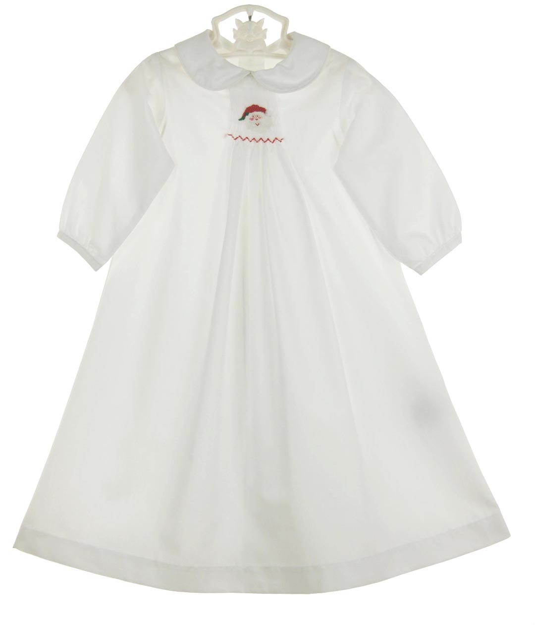Bailey Boys white smoked daygown,white smocked daygown for baby boys