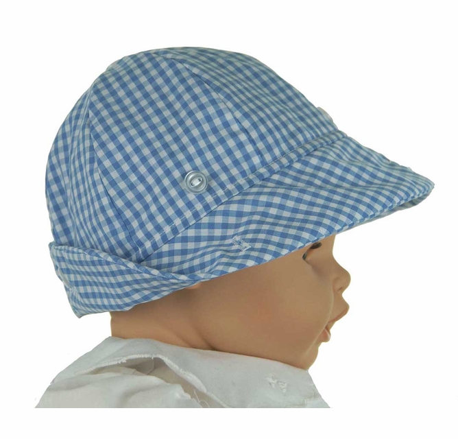 NEW Beaufort Bucket Hat in Blue Checked Gingham display picture 2