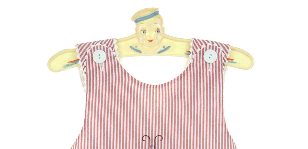 C. I. Castro sunsuit, baby girls sunsuit,red seersucker sunsuit,sunsuit